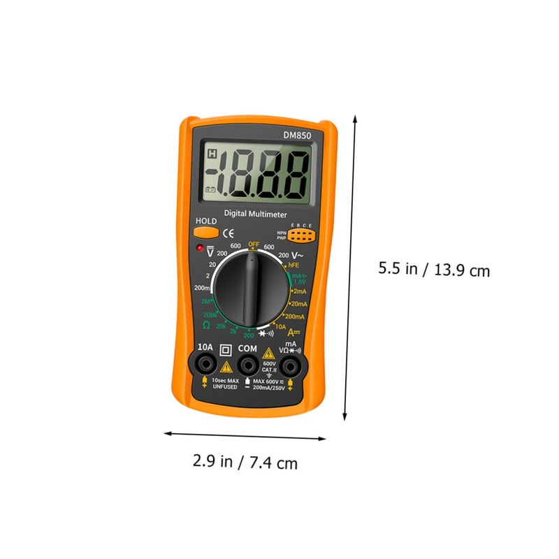 Portable Digital Multimeter Auto Ranging High Precision ABS Shell Electrical Tester - Image 2